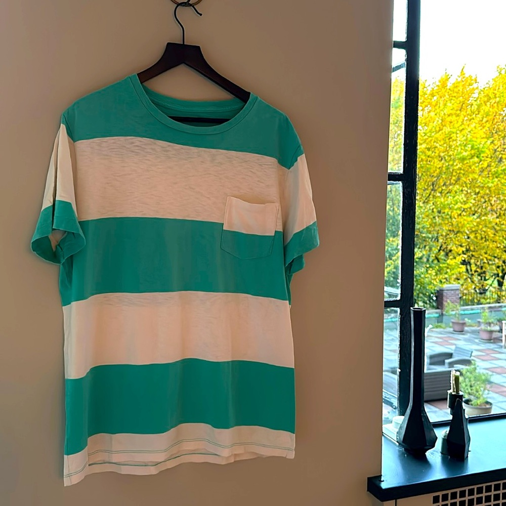 **SOLD** Vintage Striped J. Crew t-shirt —size XL